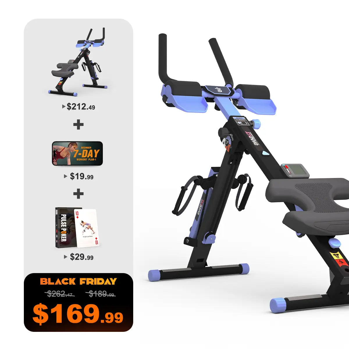 Tousains 3 in 1 Rowing Machine Compact for Home