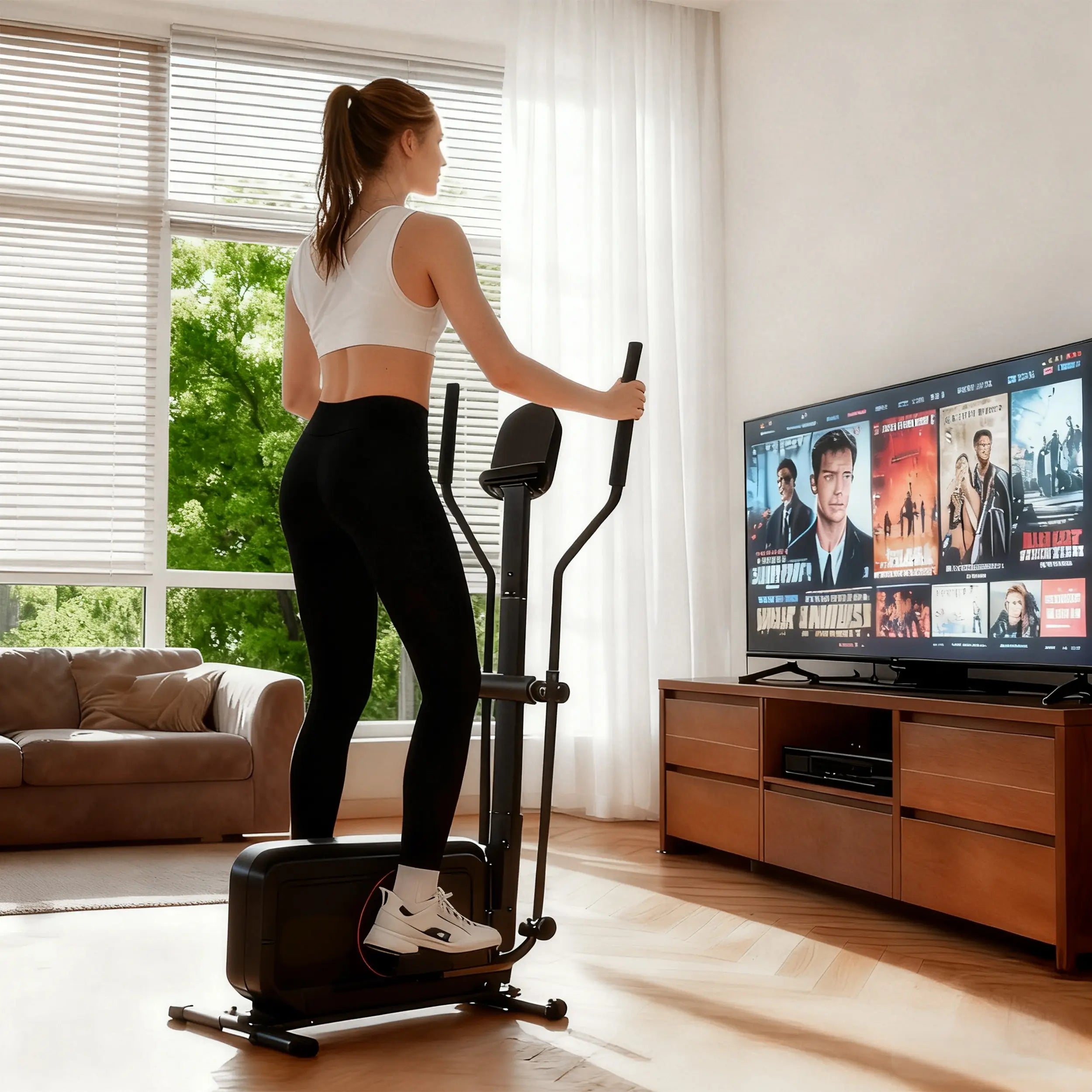 Tousains elliptical trainer for home cardio