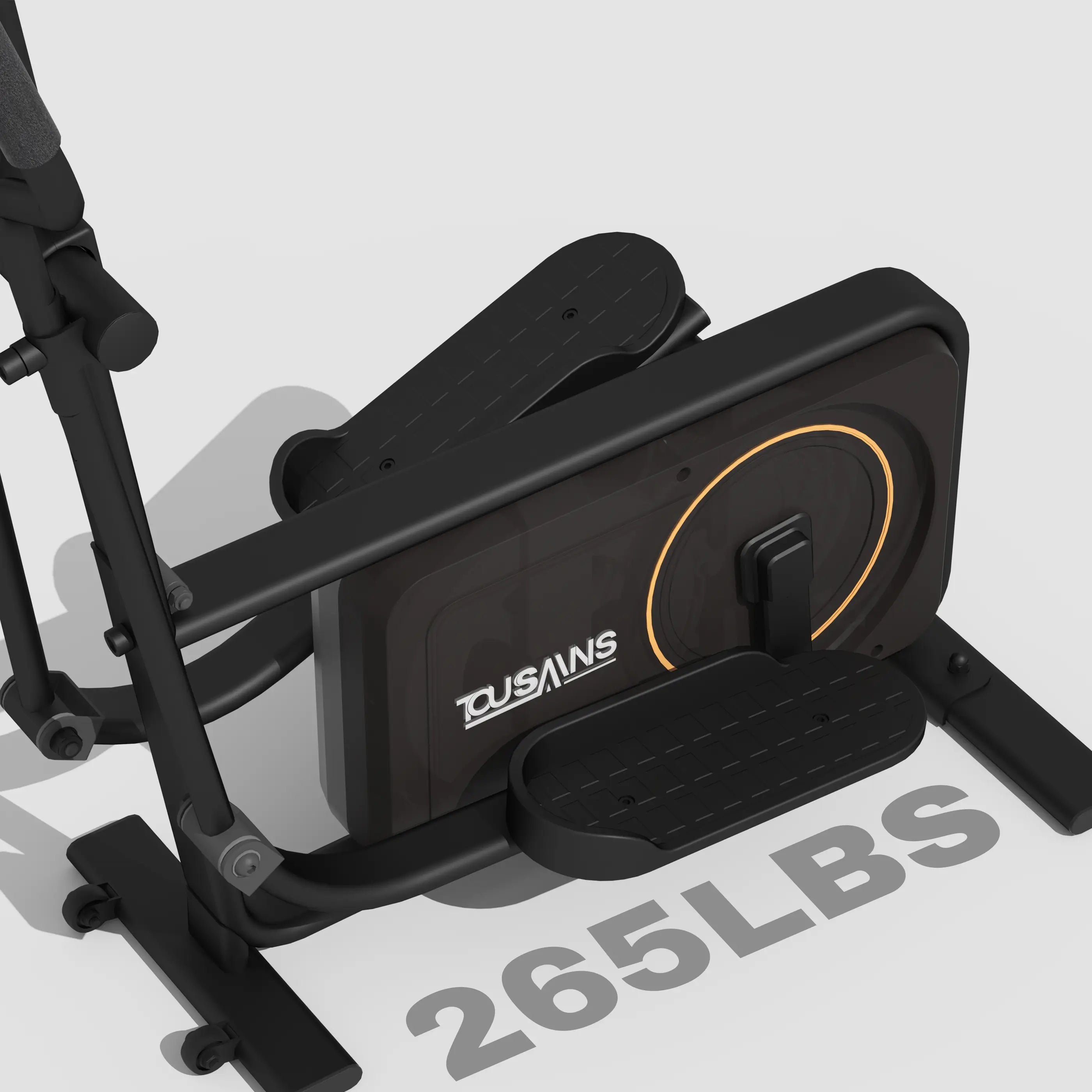 Tousains elliptical trainer for weight loss supports a maximum weight capacity of 265lbs