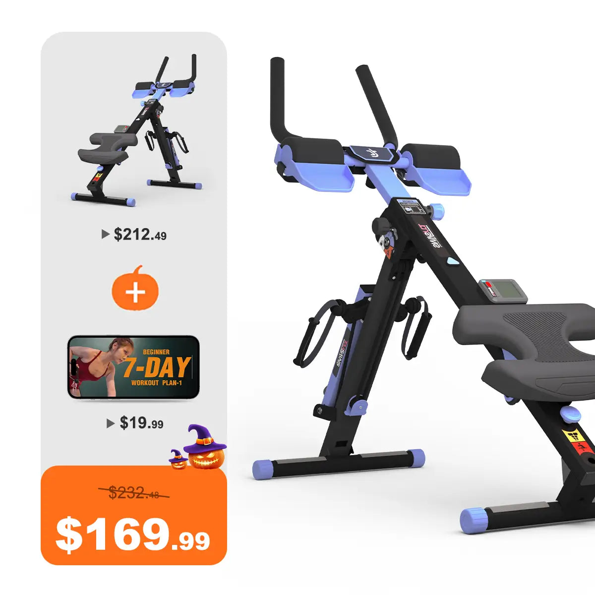 Tousains 3 in 1 Rowing Machine Compact for Home