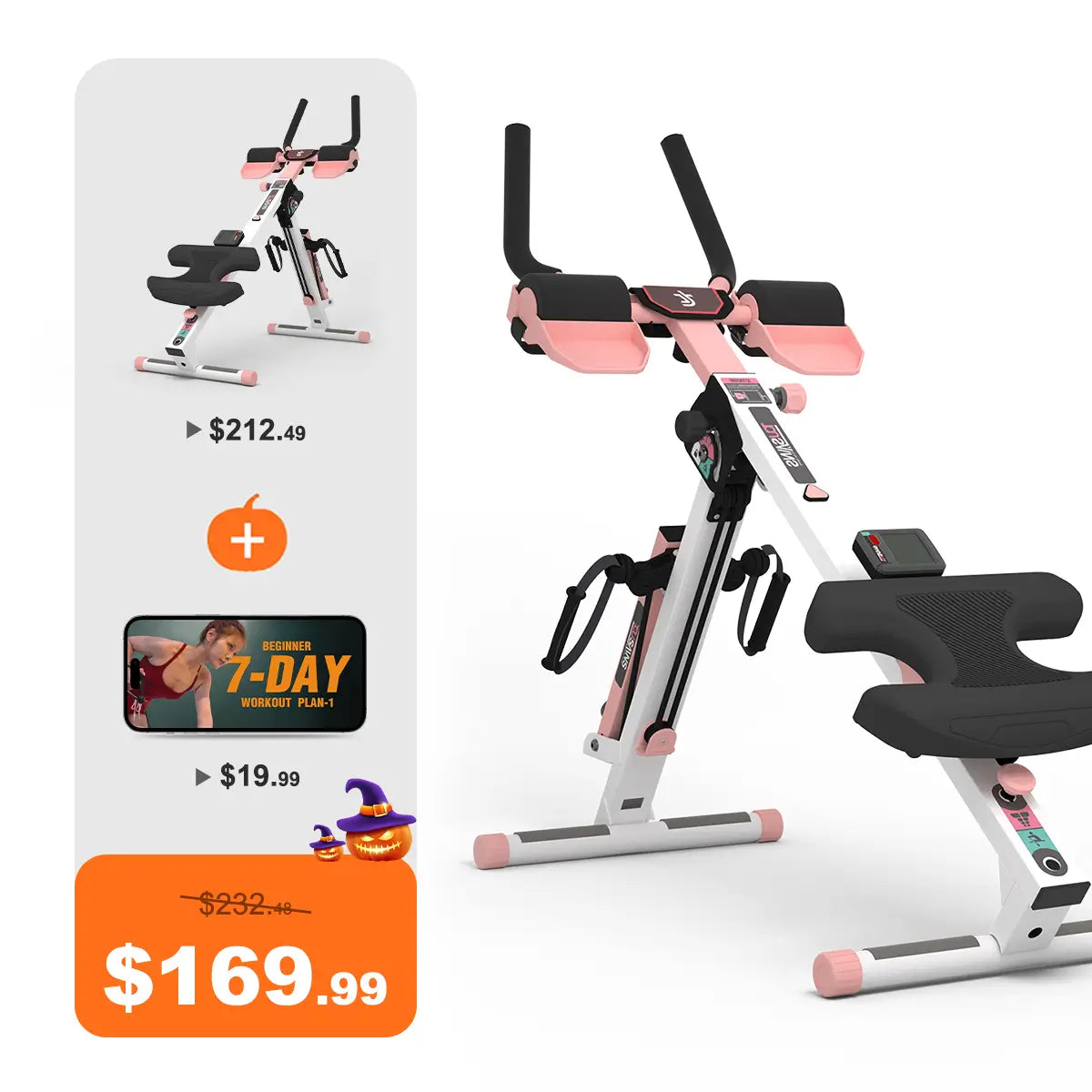 Tousains 3 in 1 Rowing Machine Compact for Home