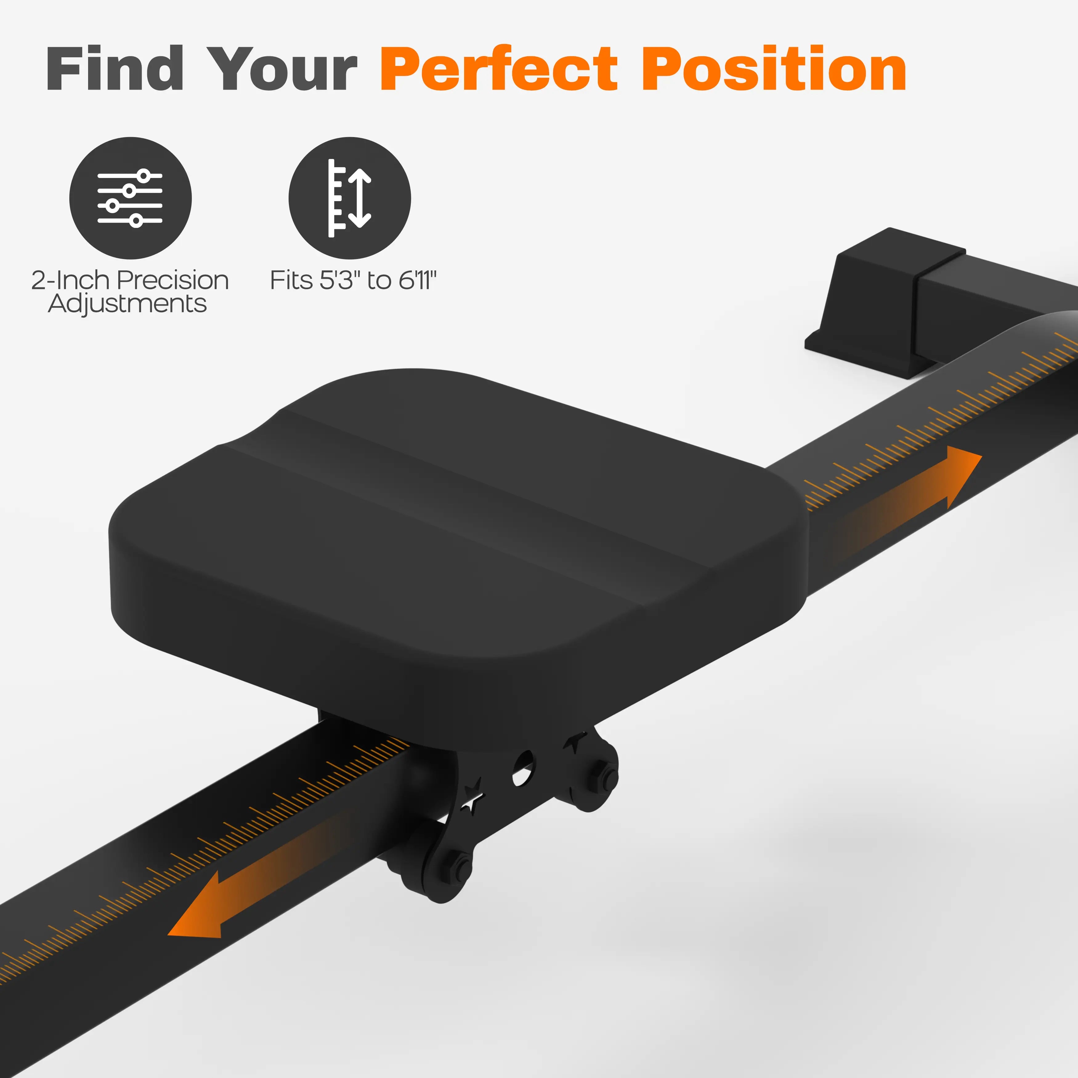 Tousains LAT pulldown machine with seated row/cardio rowing. The seat can be adjusted preciselywith 2 inch per time and the rail is suitable for people with a height from 5'3'' to 6'11''