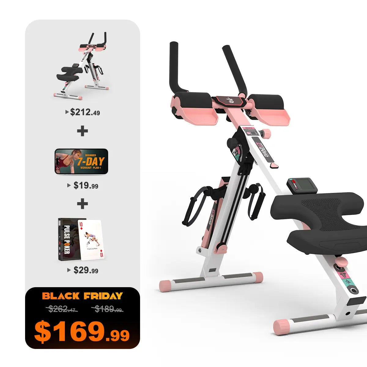 Tousains 3 in 1 Rowing Machine Compact for Home