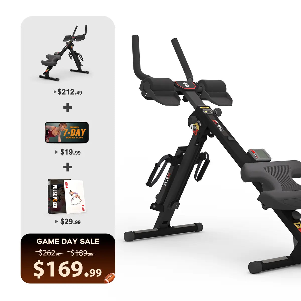 Tousains 3 in 1 Rowing Machine Compact for Home