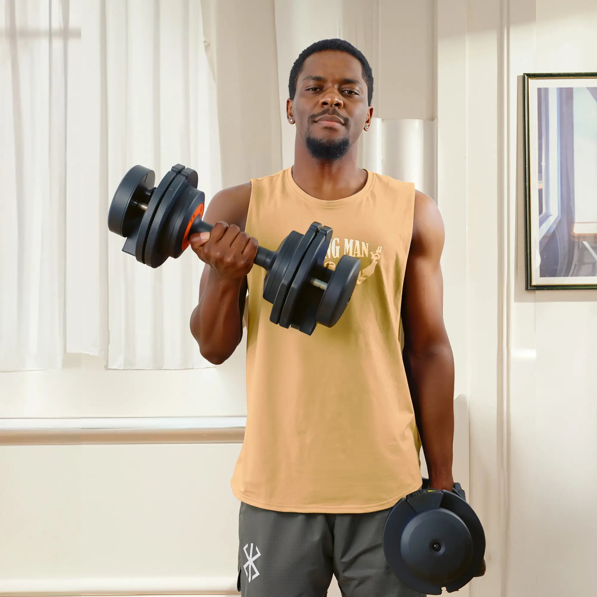 Tousains Adjustable Dumbbell MX55 helps you build strength