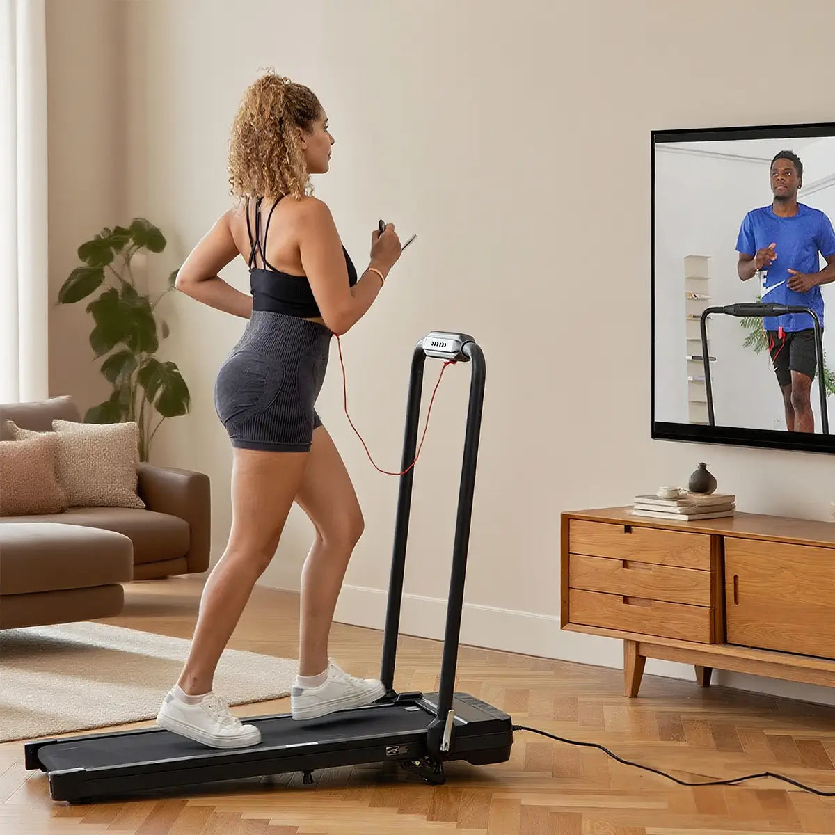 Tousains foldable treadmill with incline FIT-7s: best small treadmill for home