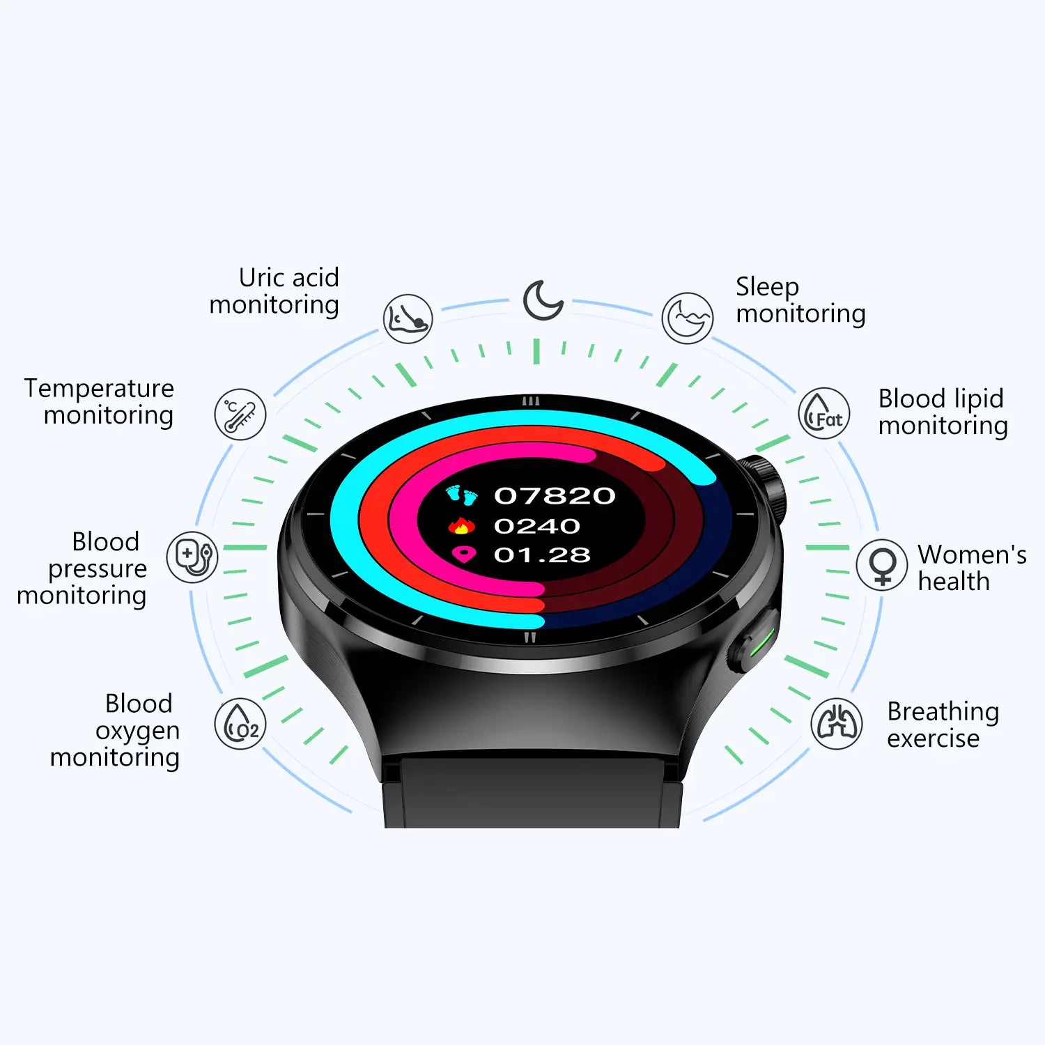 Tousains smart watch H1 provides multi functions
