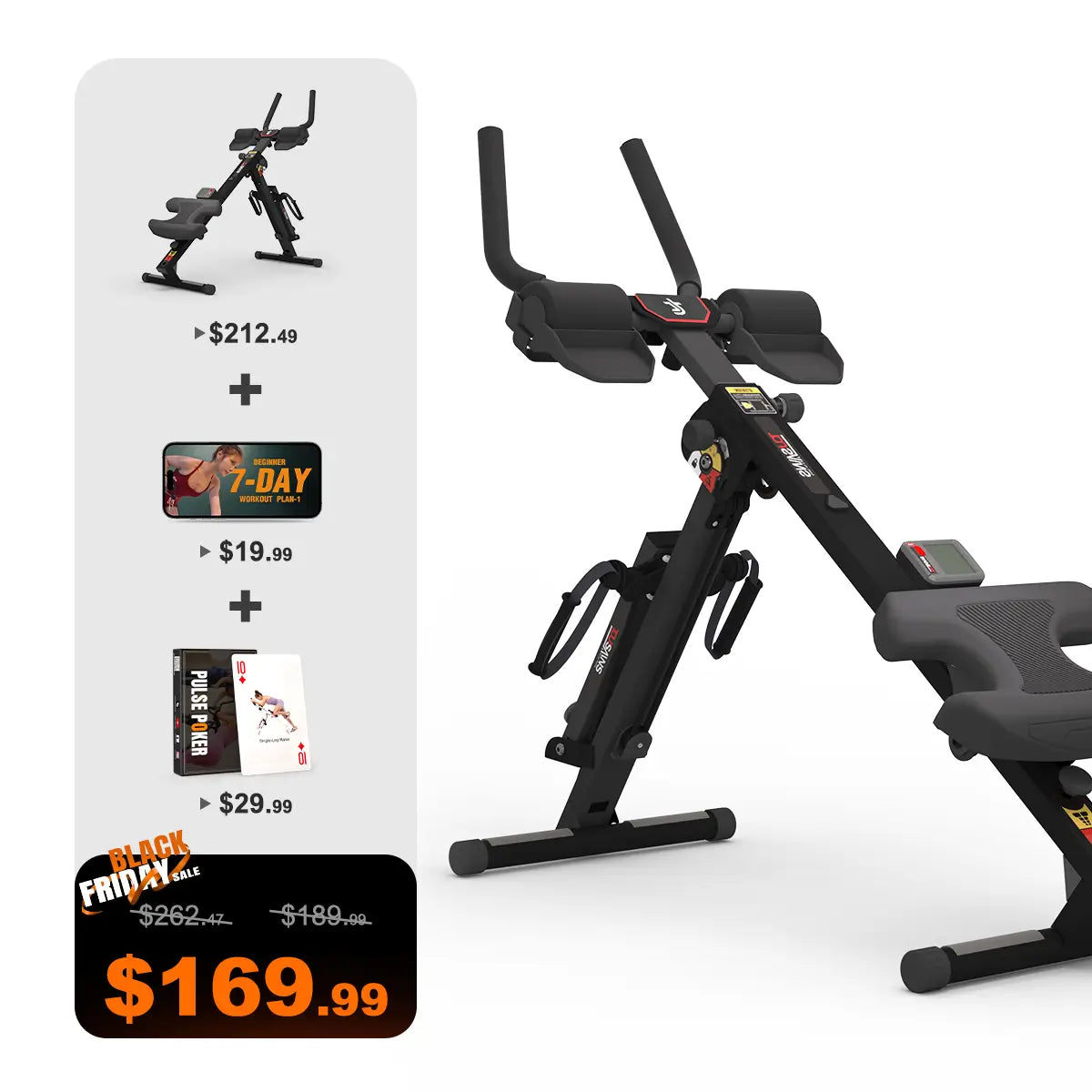 Tousains 3 in 1 Rowing Machine Compact for Home