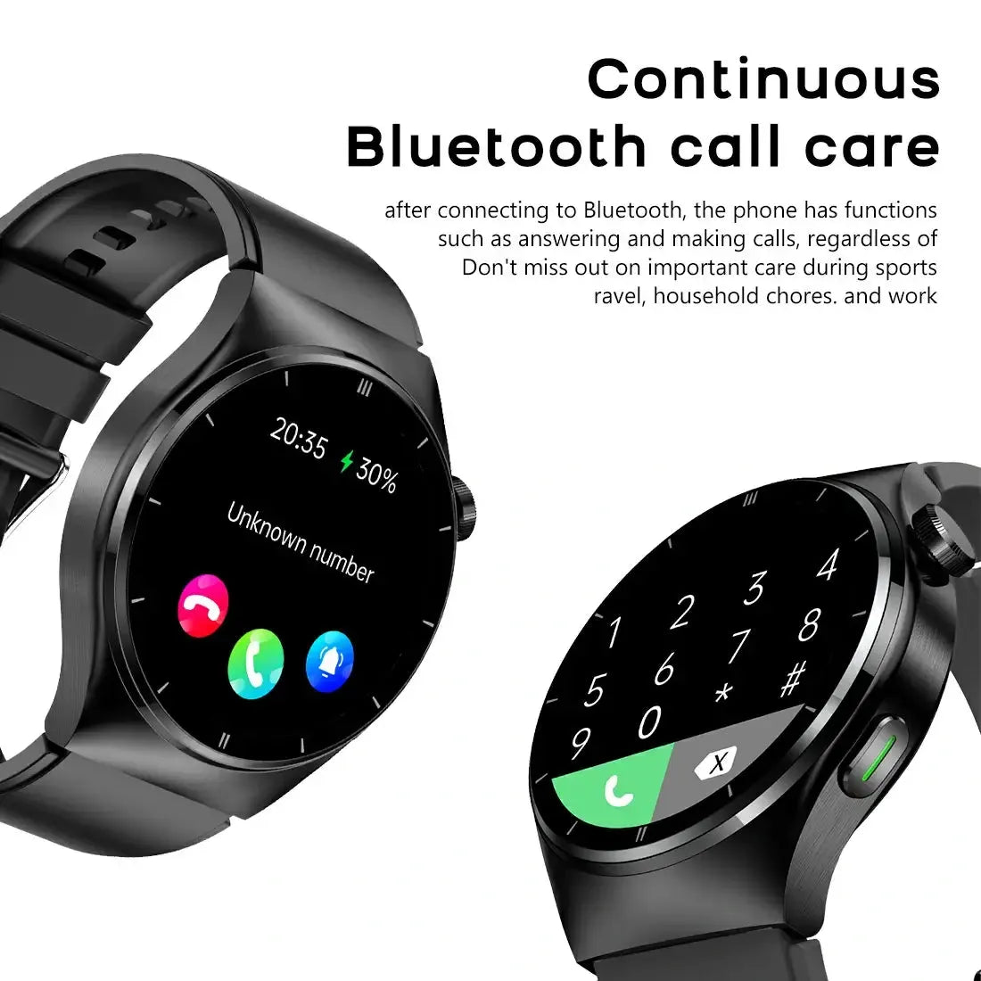 Tousains smartwatch H1 with bluetooth call care