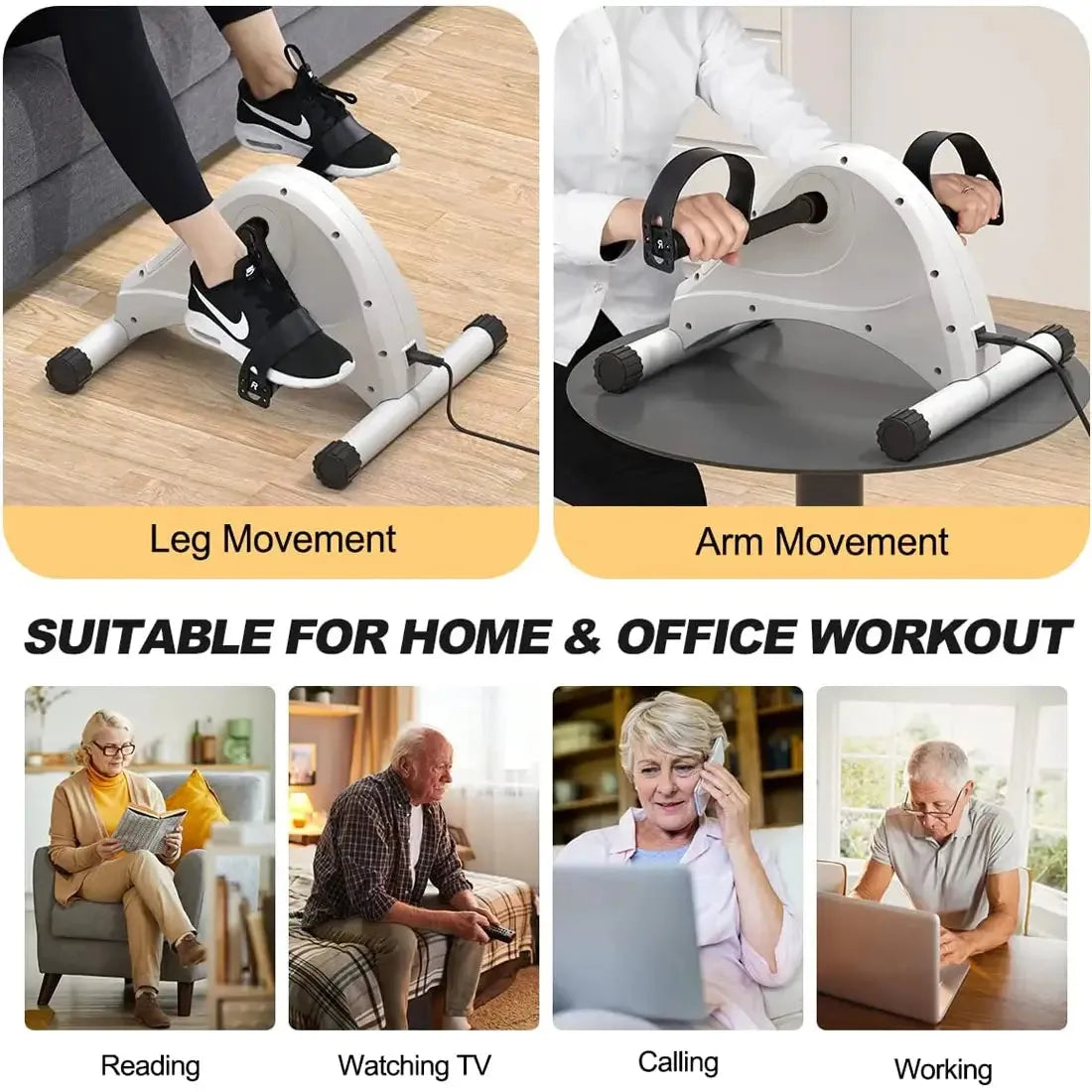 Tousains mini electric exercise bike for different scenes