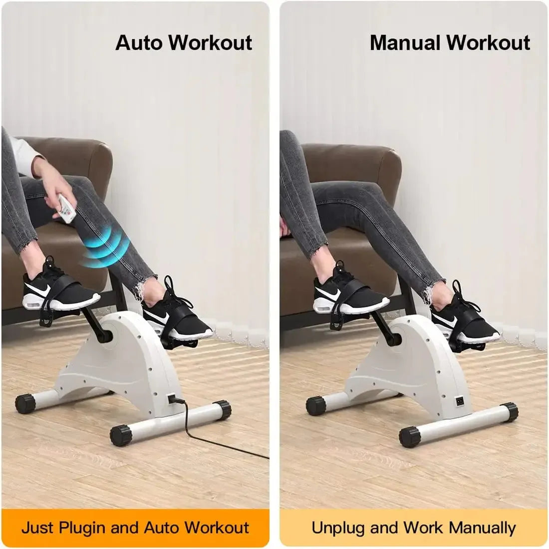 Tousains mini electric exercise bike with two different modes