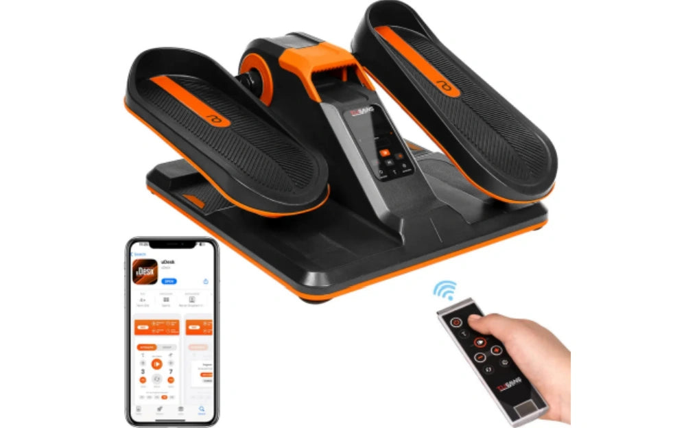 Tousains compact home elliptical with remote controller and app control