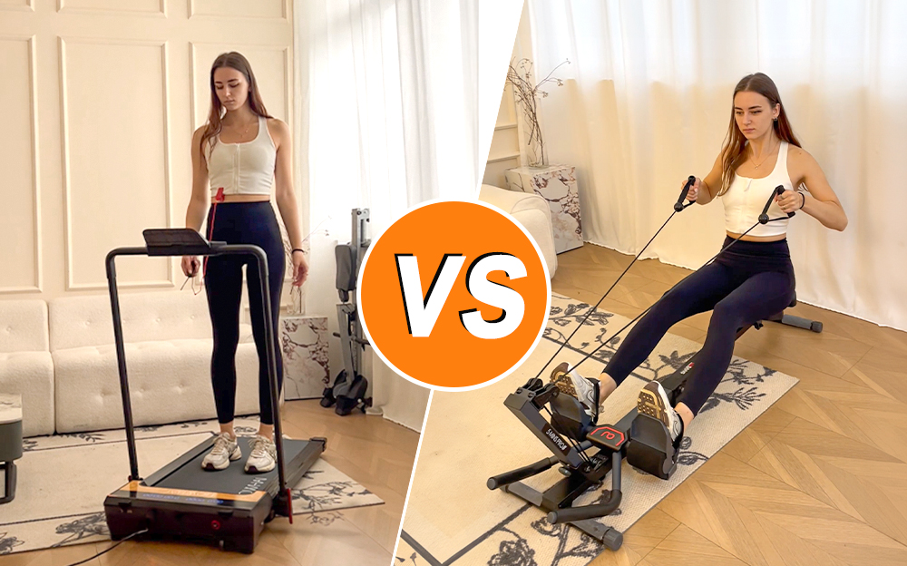rowing machine vs treadmill, which is better