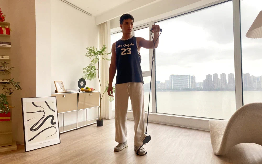 Stay Fit with Tousains Portable Workout Machine-Tiny as a Shoe Box