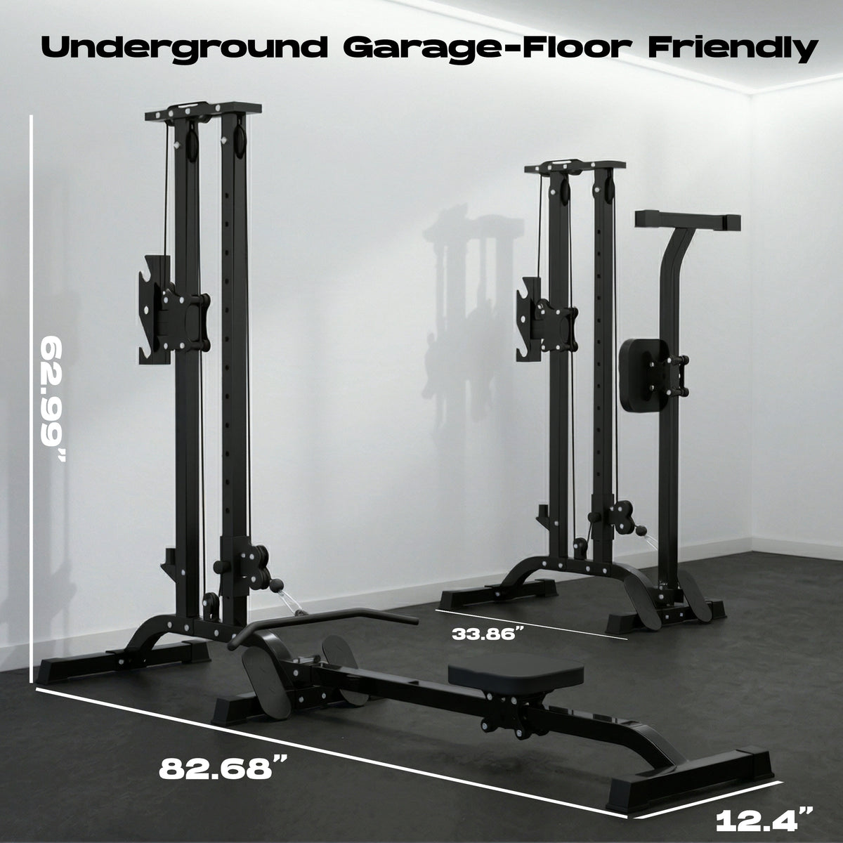 Space-Saving Cable Machine for Full Body Workout | Tousains