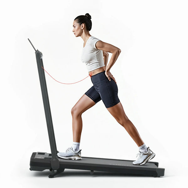 Walking on the incline helps target glutes and core