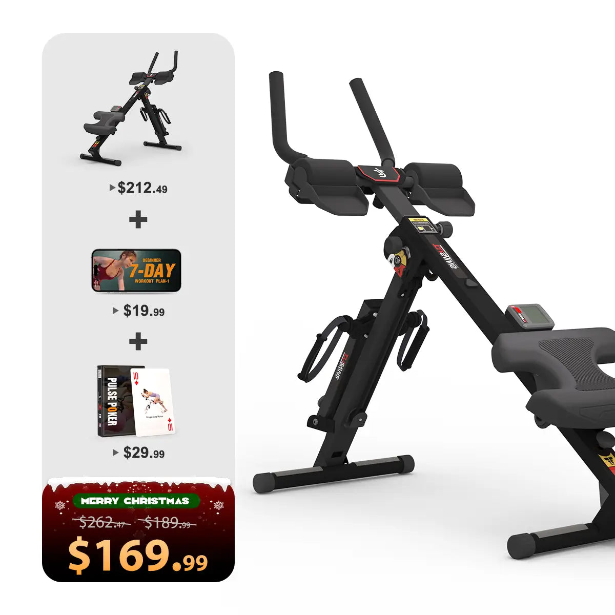 Tousains 3 in 1 Rowing Machine Compact for Home