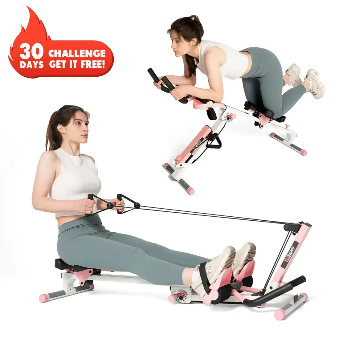 Compact 3 in 1 Rowing Machine | Tousains