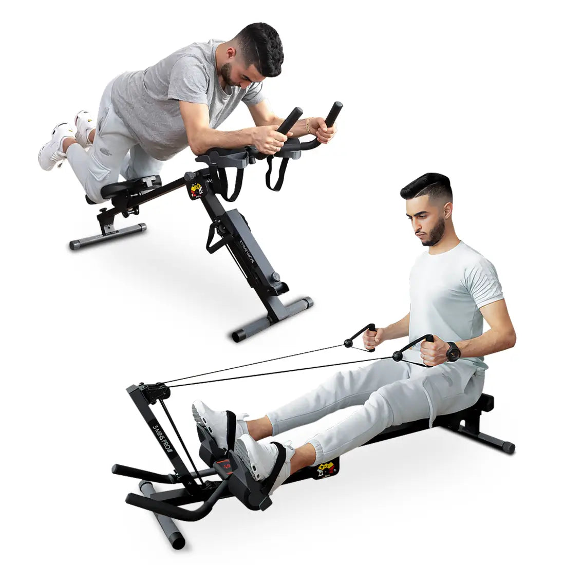 Tousains 3 in 1 Rowing Machine workout different cores
