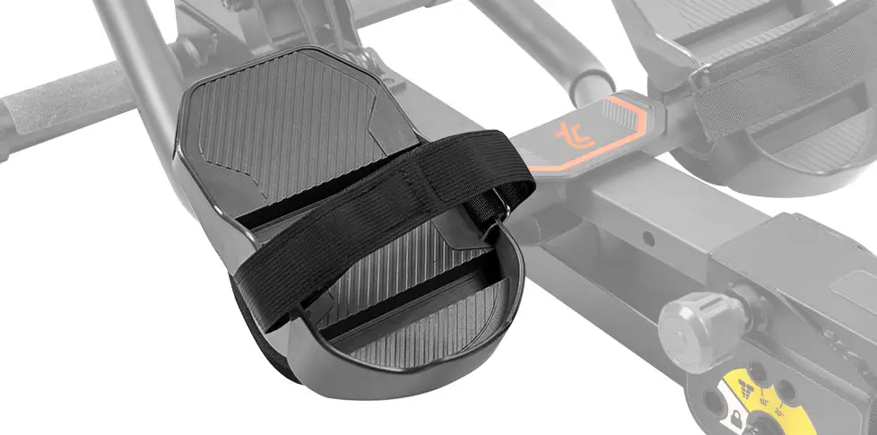Tousains 3 in 1 rowing machine with anti-slip pedals and adjustable straps