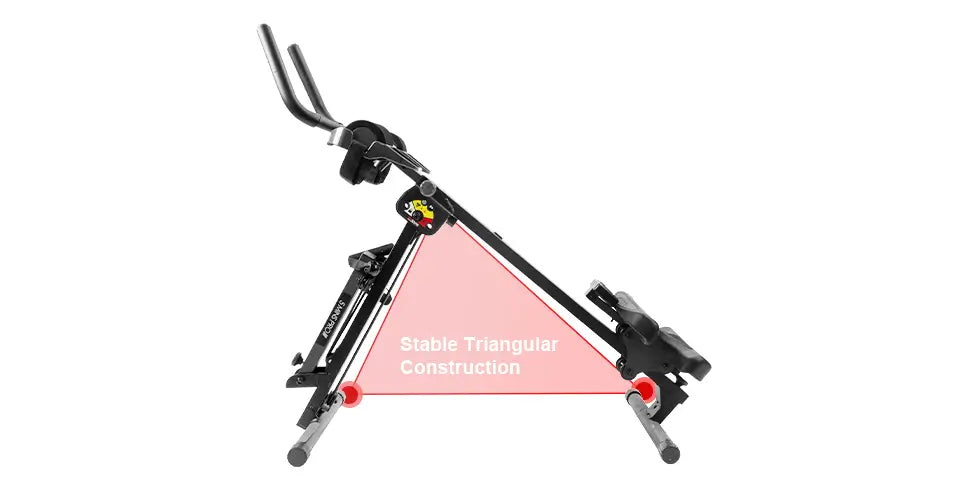 Tousains 3 in 1 rowing machine with triangle stable structure