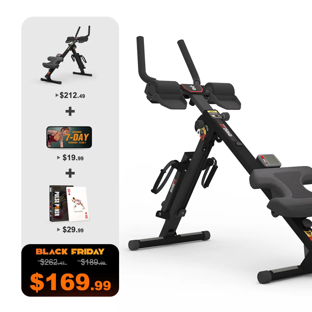 Tousains 3 in 1 Rowing Machine Compact for Home