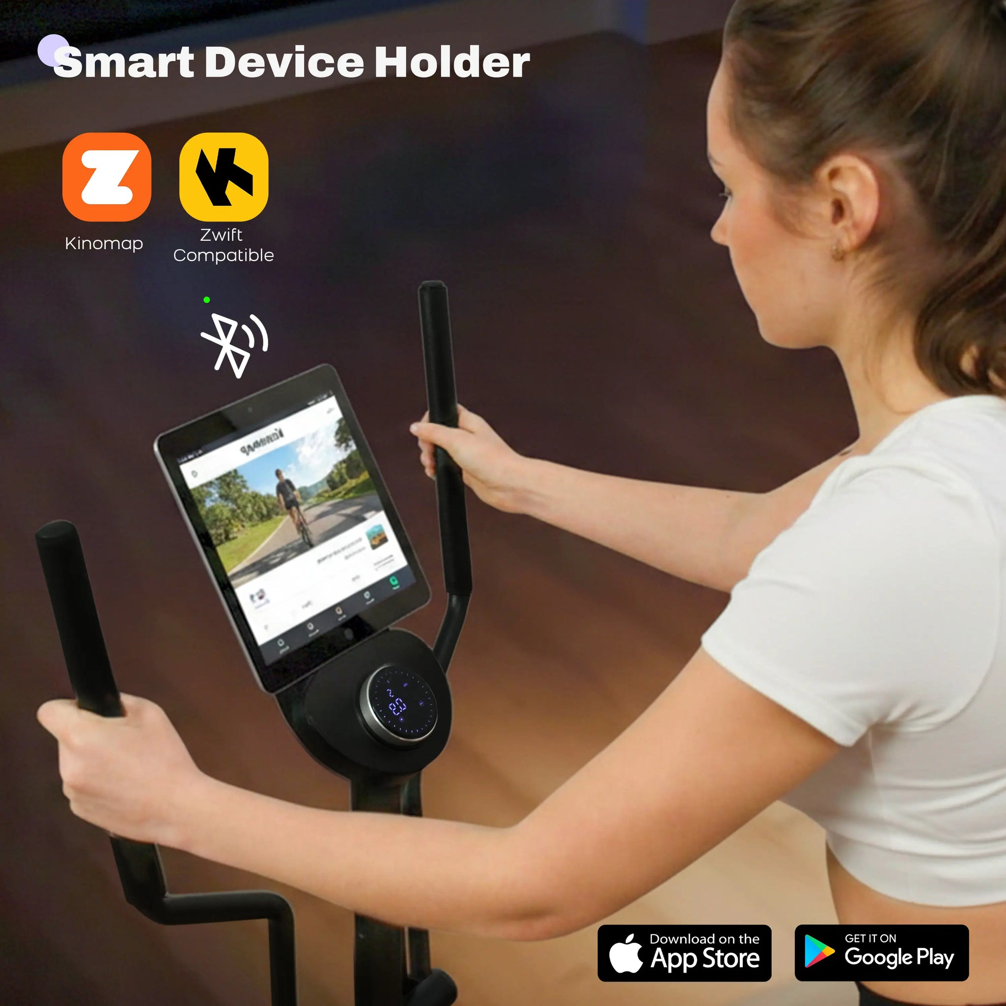 Tousains elliptical trainer ET3 with app connection: zwift and kinomap