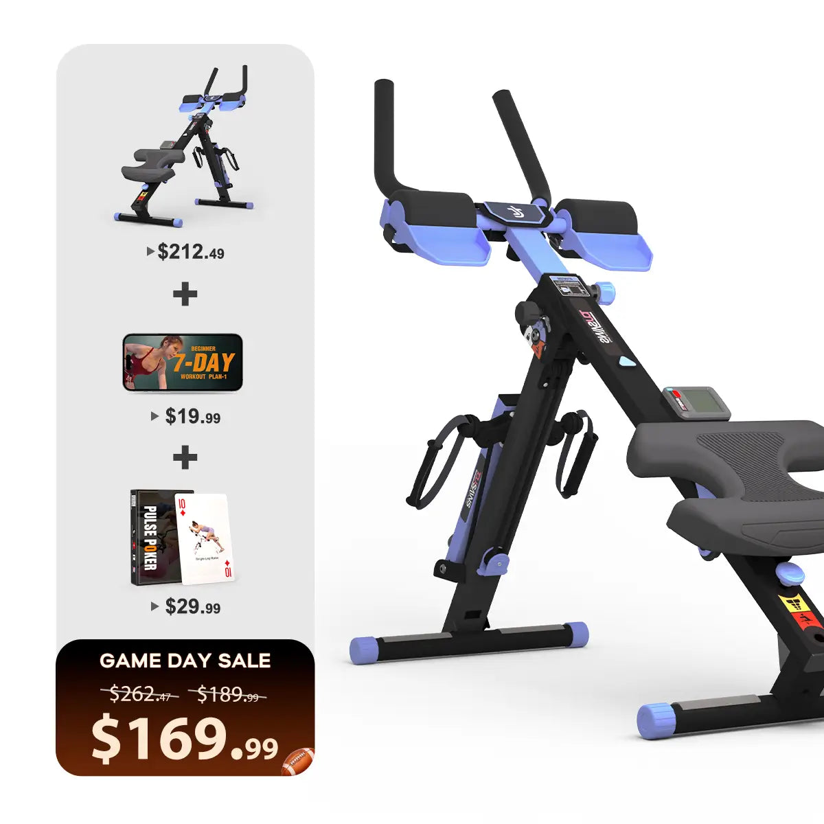 Tousains 3 in 1 Rowing Machine Compact for Home