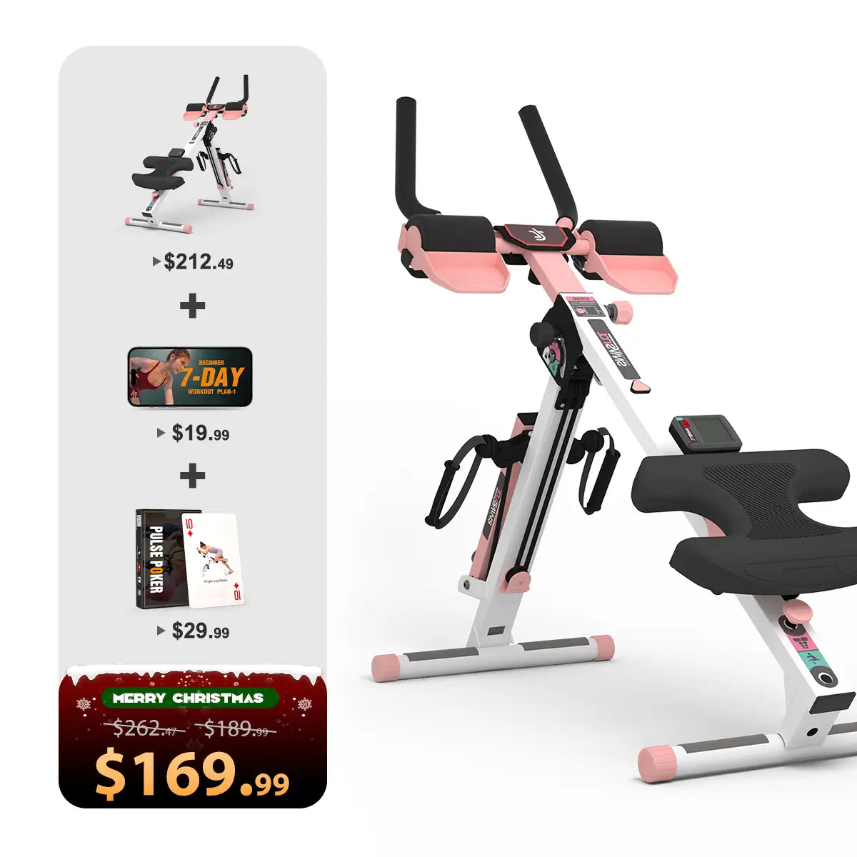 Tousains 3 in 1 Rowing Machine Compact for Home