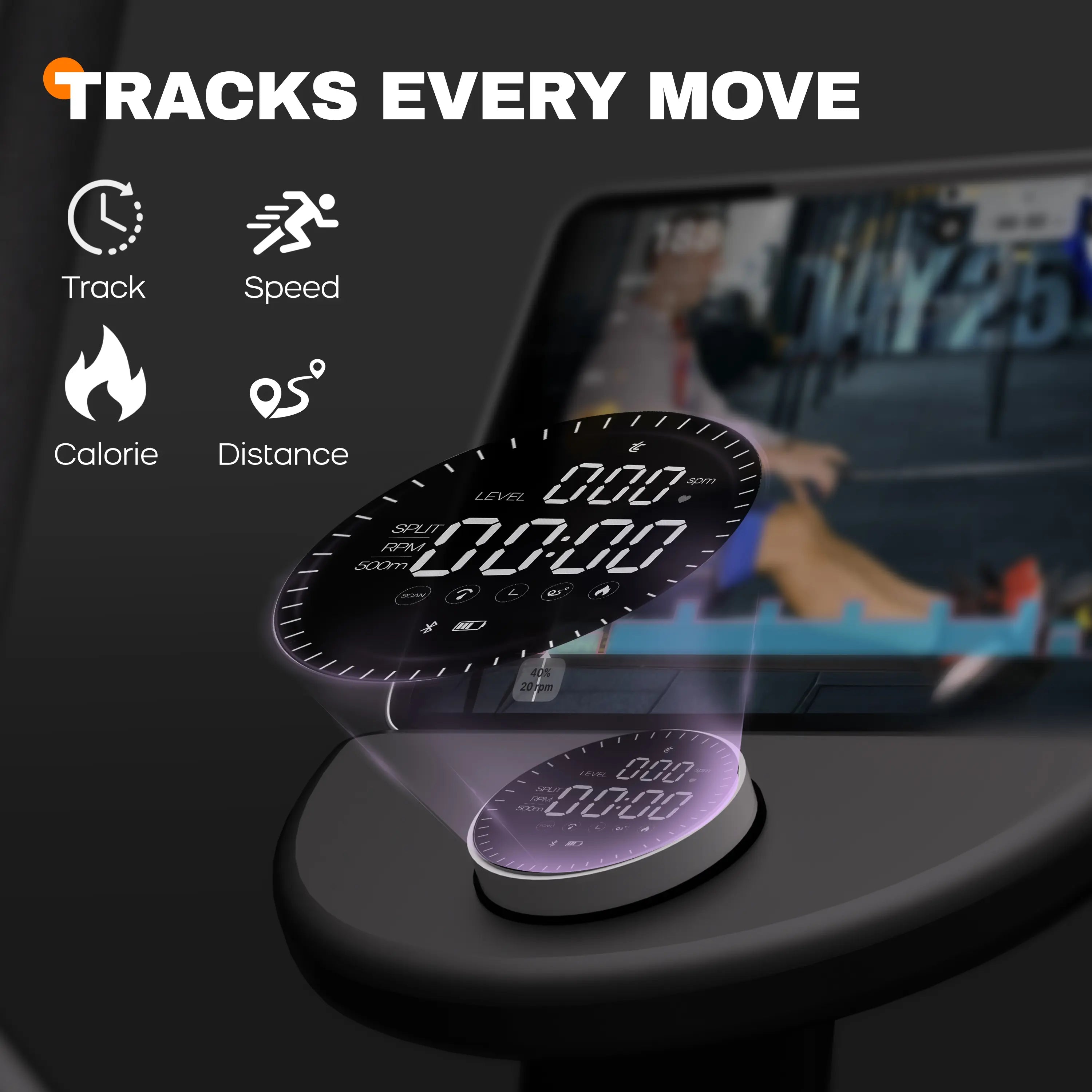 Tousains elliptical trainer ET3 with data tracking