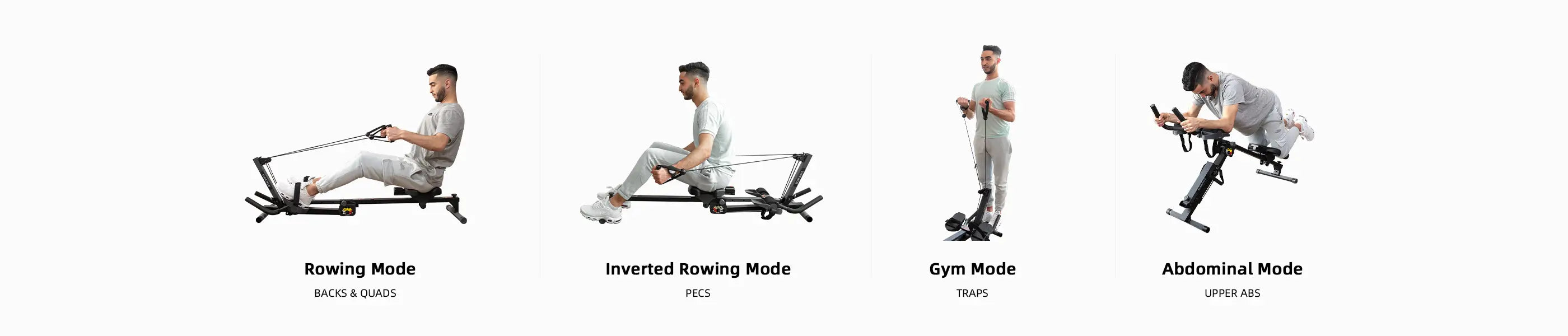 Compact 3 in 1 Rowing Machine | Tousains