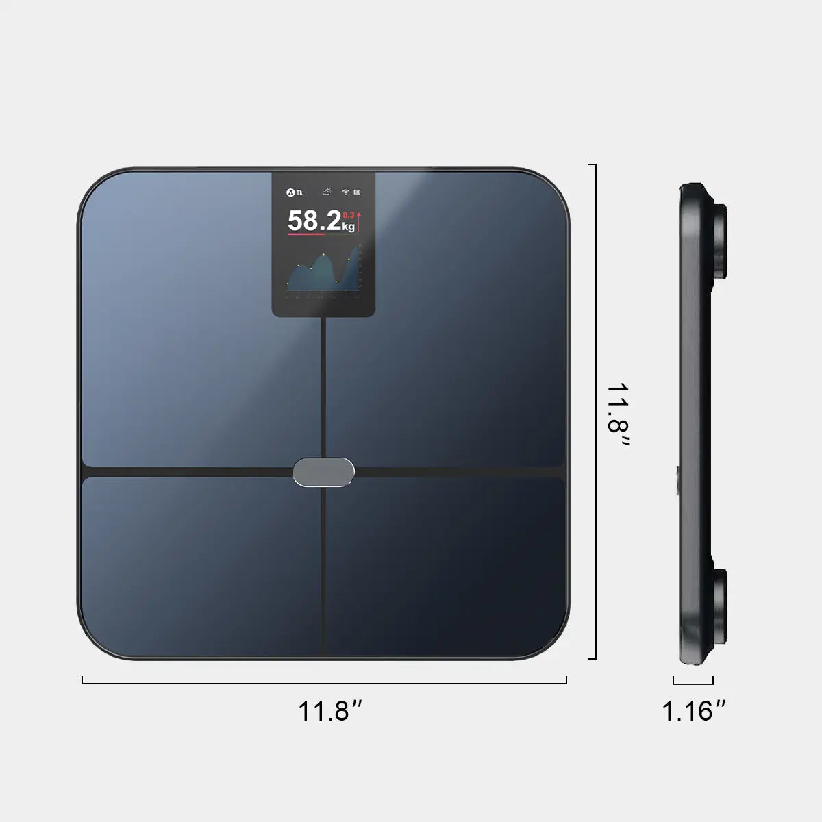 Tousains smart scale M1 with space saving design