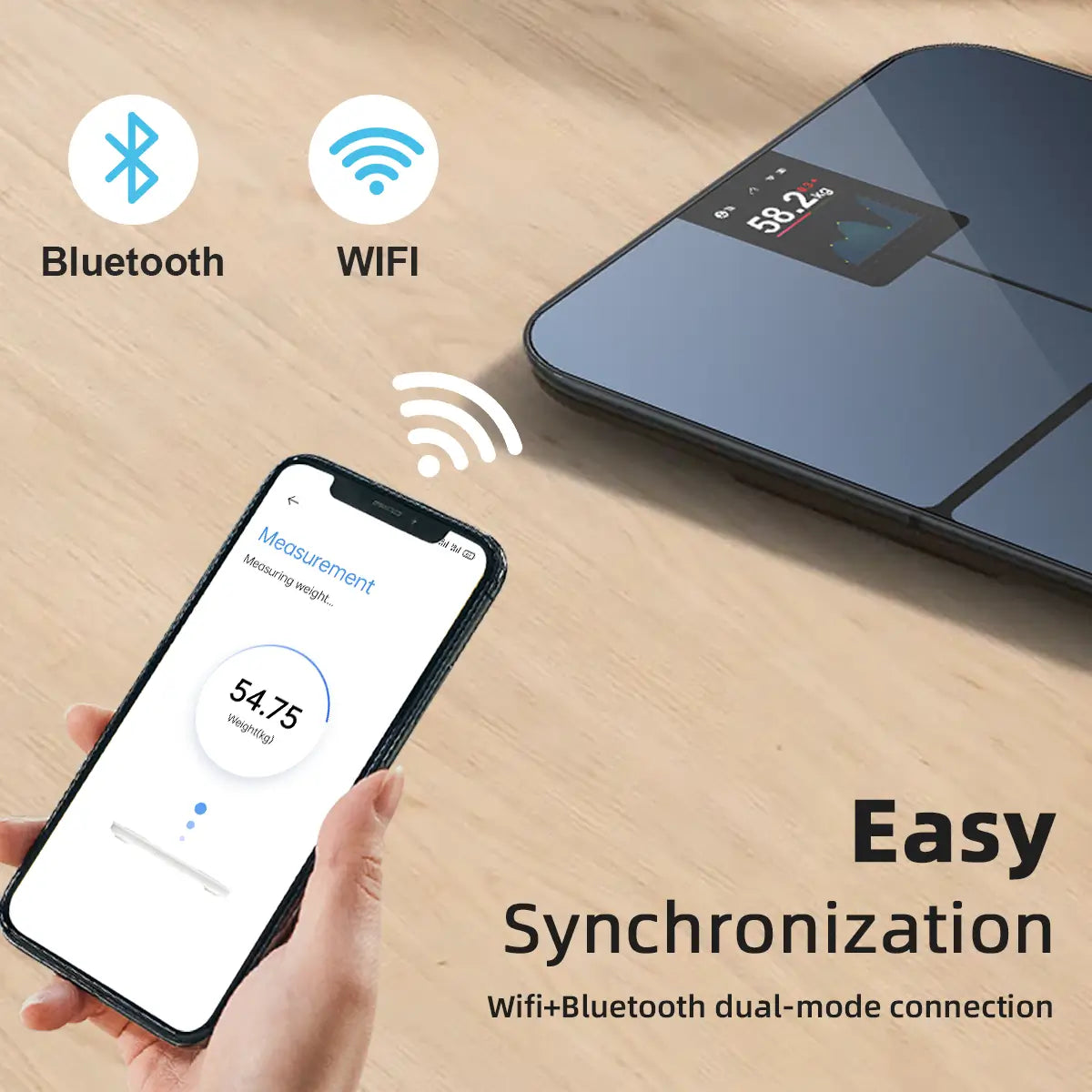 Tousains smart scale M1 with easy sync