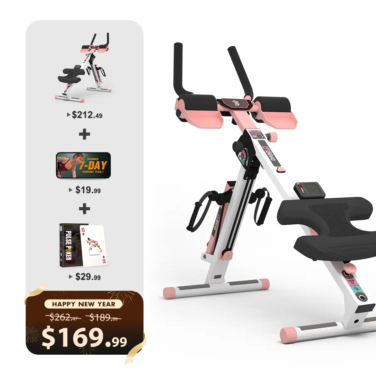 Tousains 3 in 1 Rowing Machine Compact for Home