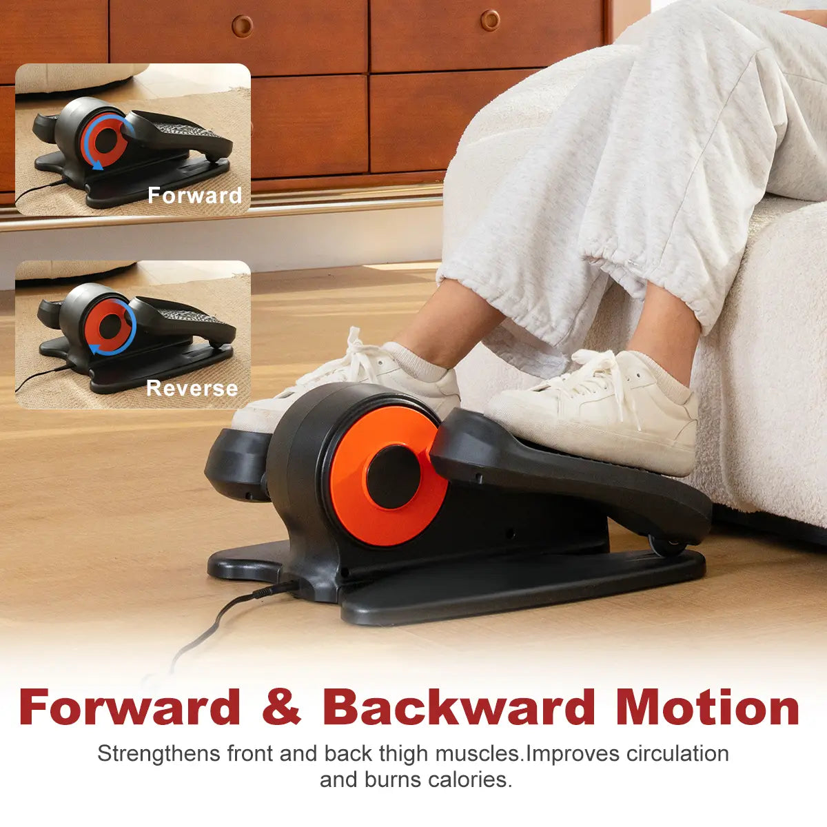 Tousains electric elliptical machine can be used on two directions
