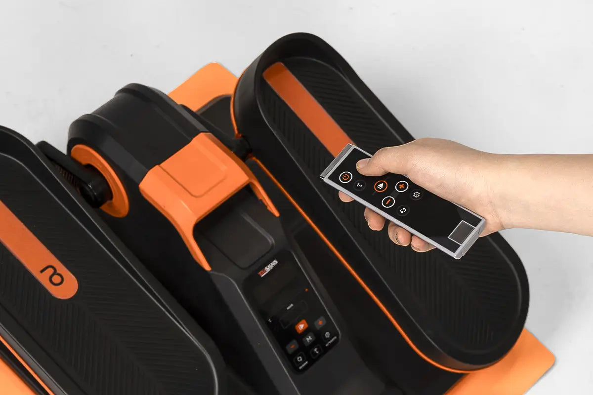 Tousains mini elliptical machine with remote control