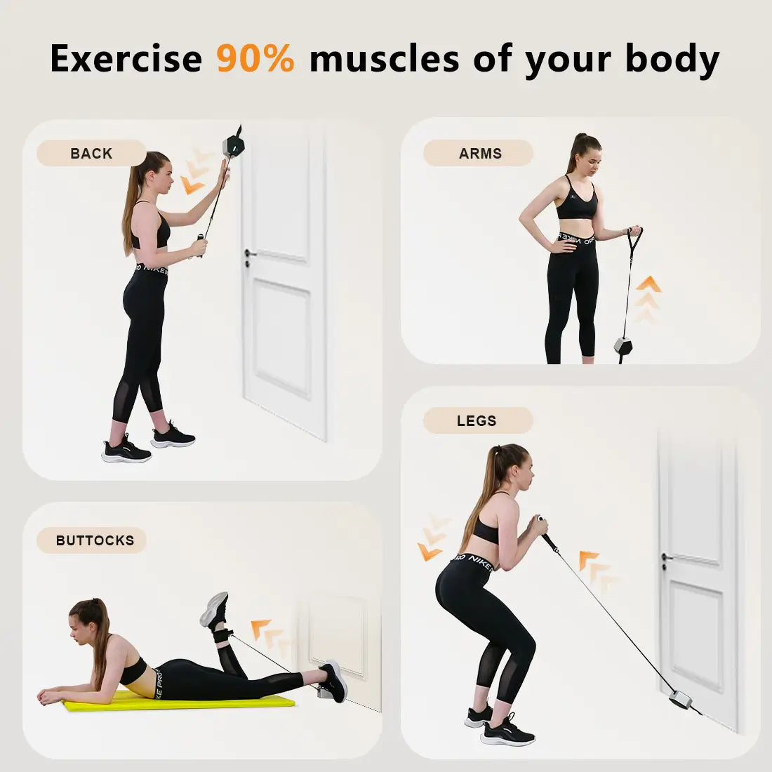 Tousains portable gym Hivegym exercise 90% muscles of your body