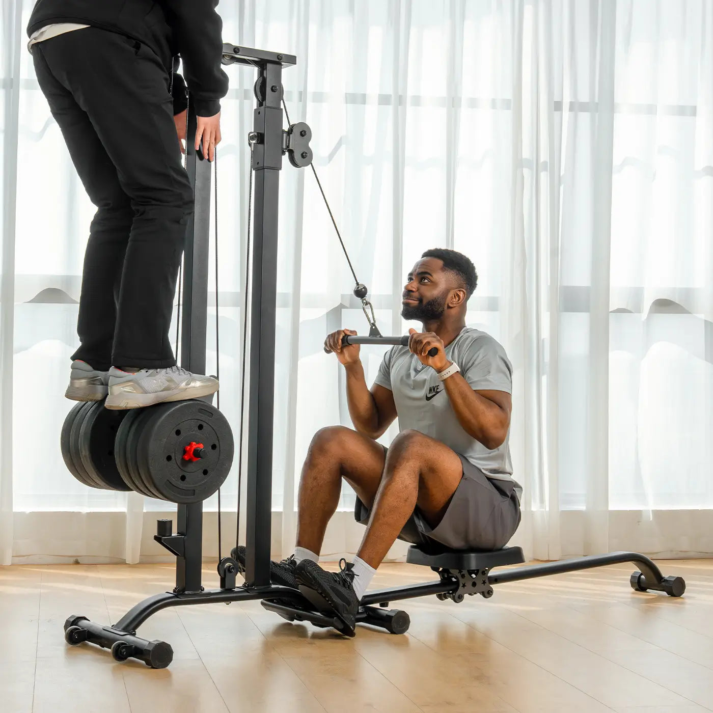 Make your LAT Pulldown Machine workout engaging with your friends