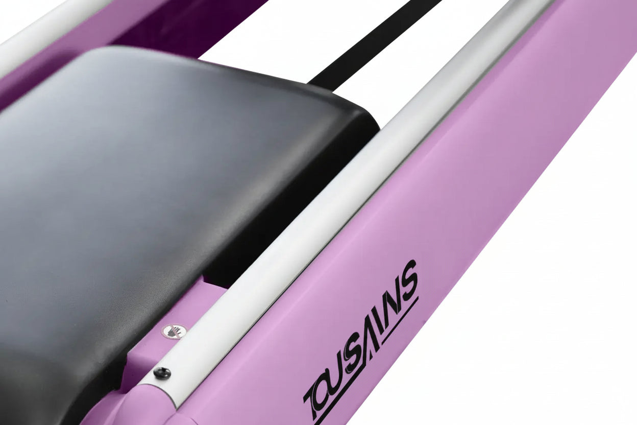 Tousains quiet rowing machine with dual rail