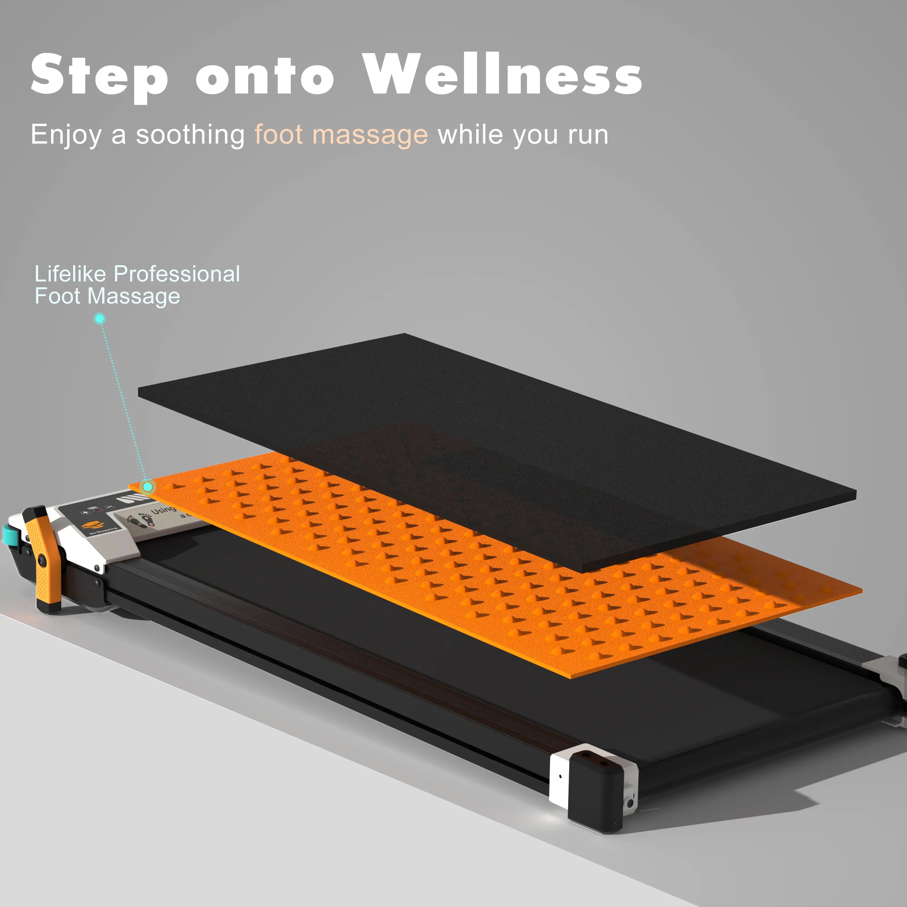 Tousains Walker MS-6s small treadmill for home with massage function