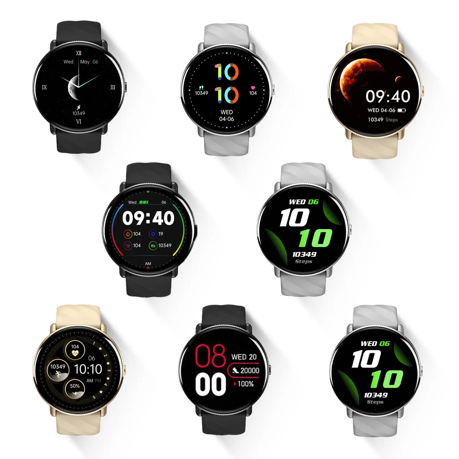 Tousains smart watch P2 offers a Vast Collection of 300+ Watch Faces