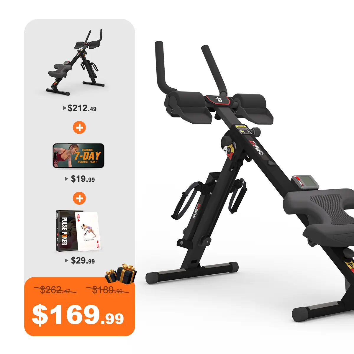 Tousains 3 in 1 Rowing Machine Compact for Home