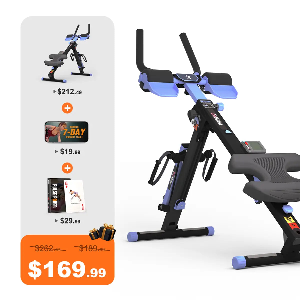 Tousains 3 in 1 Rowing Machine Compact for Home