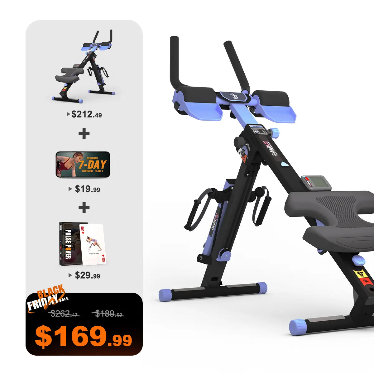 Tousains 3 in 1 Rowing Machine Compact for Home