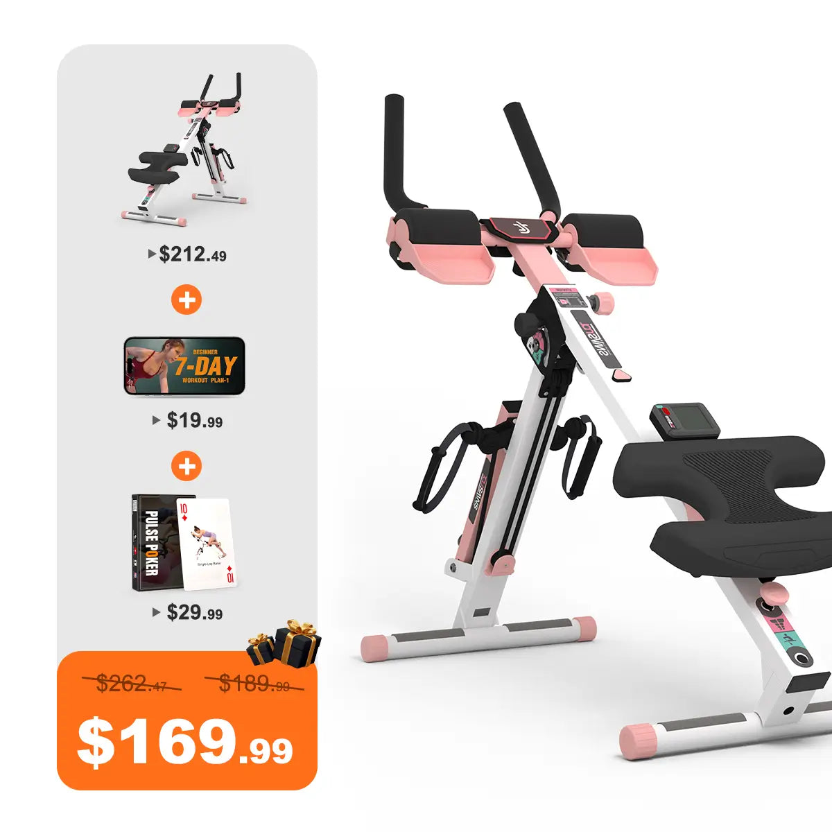 Tousains 3 in 1 Rowing Machine Compact for Home