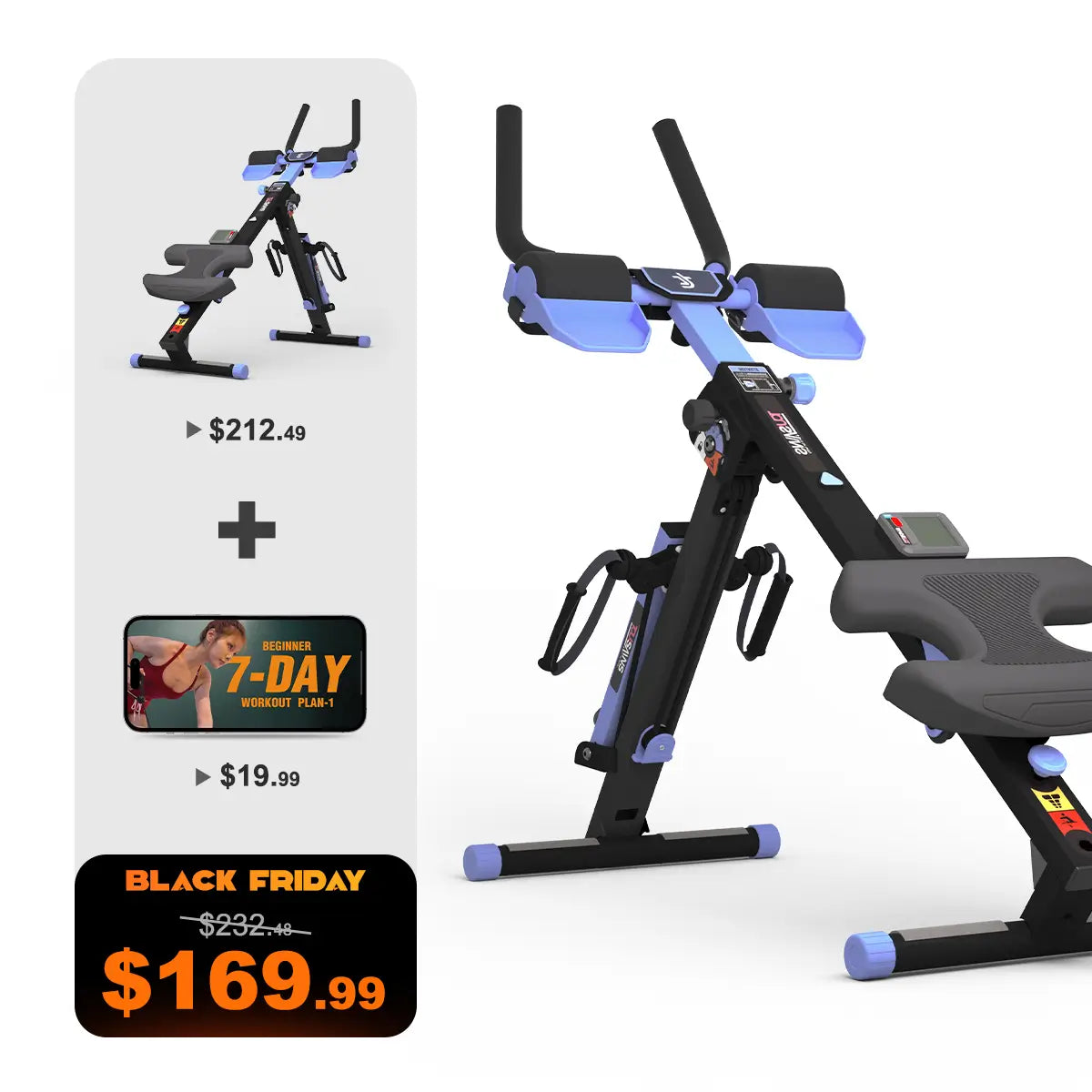 Tousains 3 in 1 Rowing Machine Compact for Home