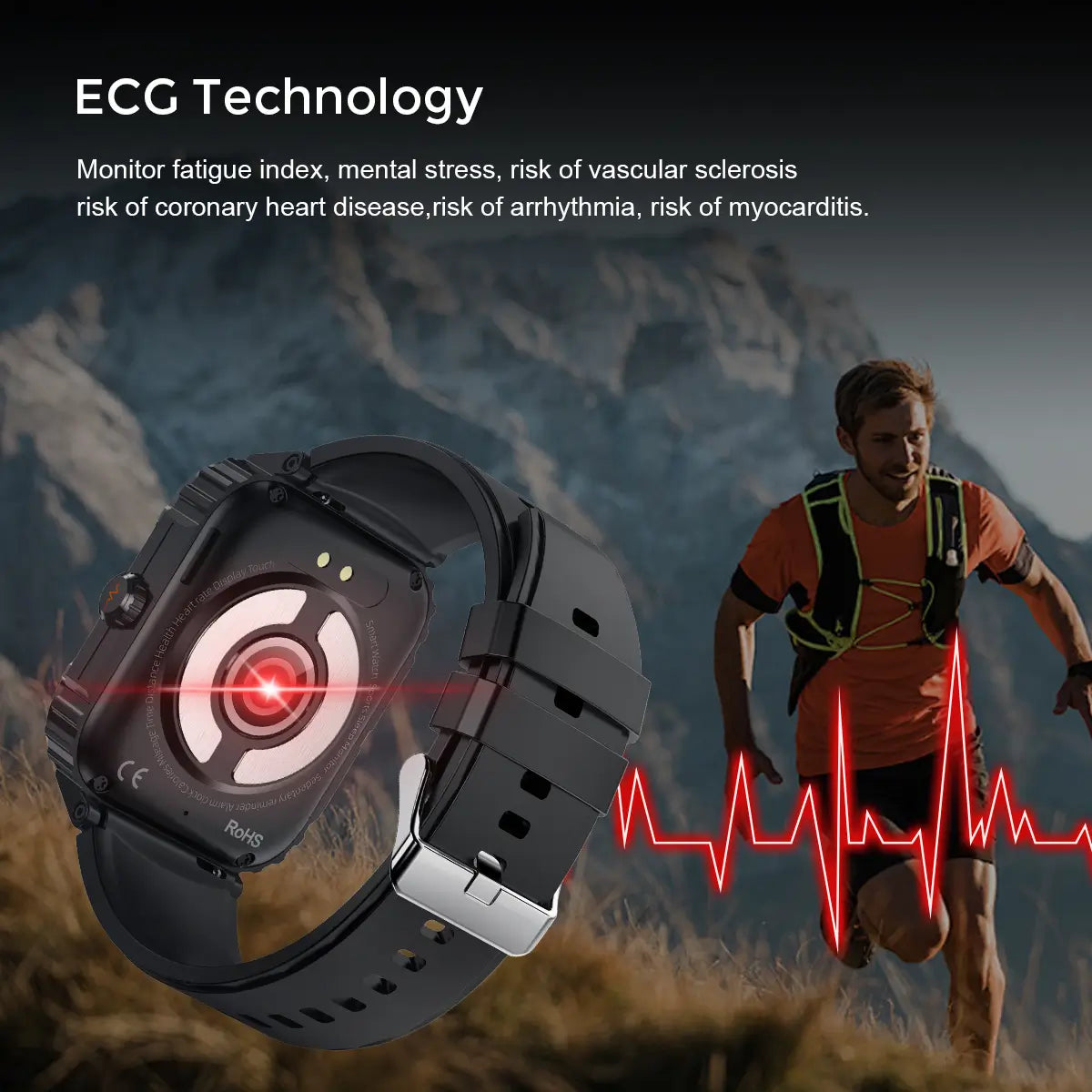 Tousains smart watch S1 with ECG technology