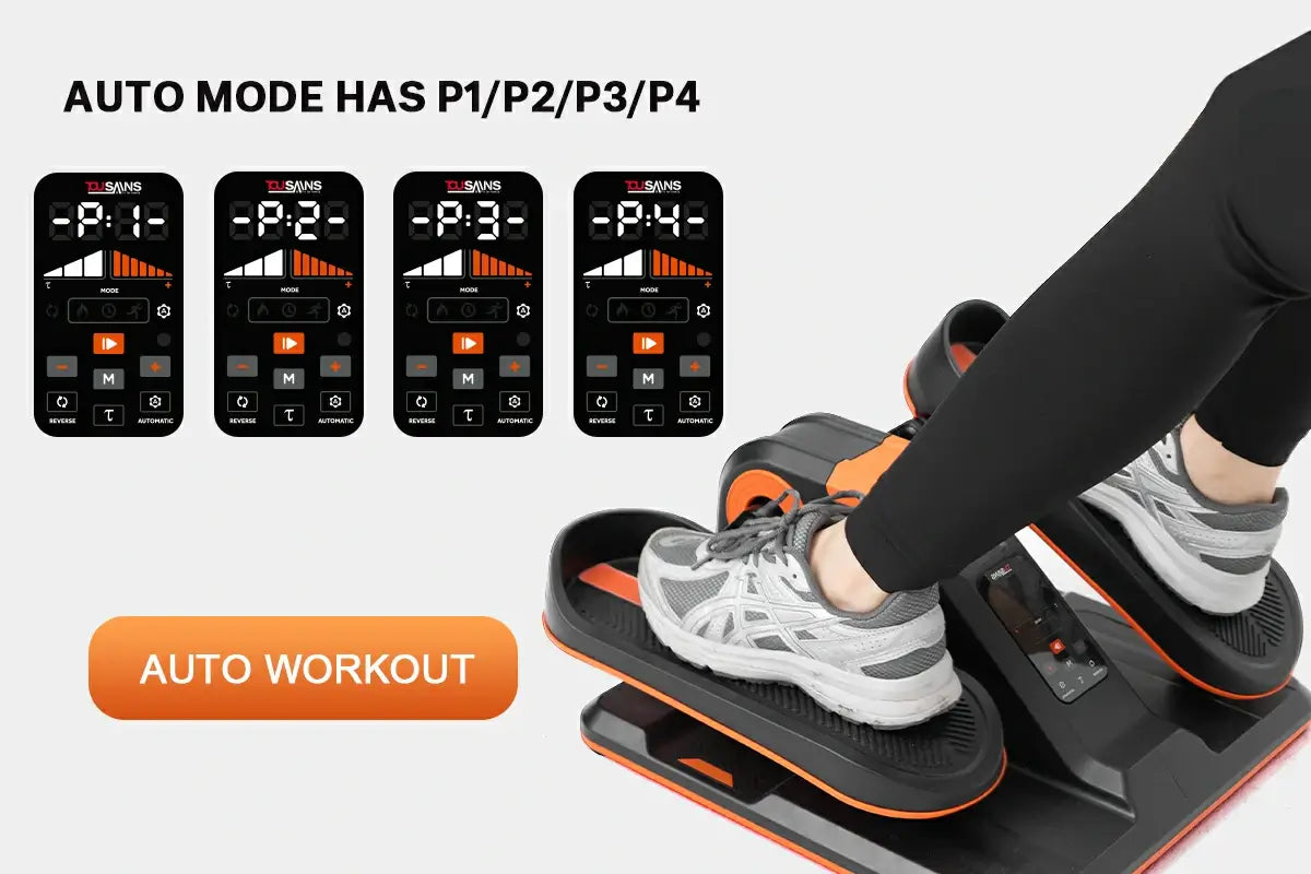 Tousains mini elliptical machine with Motorized Mode