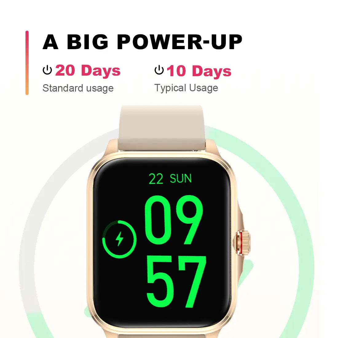 Tousains smartwatch P1 with a big power-up