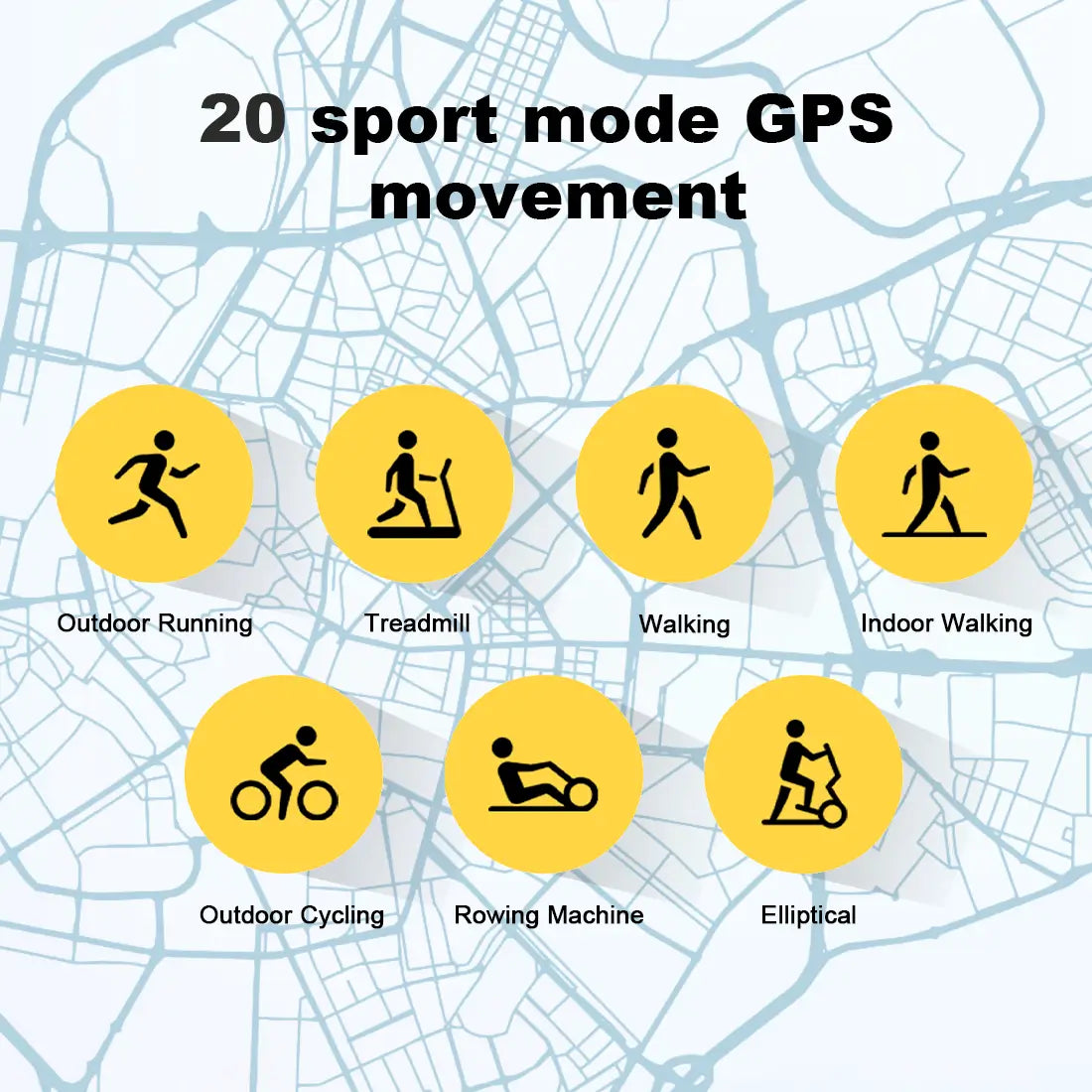 Tousains P1 smartwatch with a wide range of sports modes